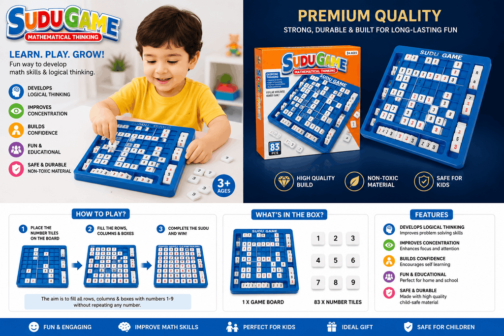 Sudu Game 83PCS - Mathematical Thinking Educational Board Game
