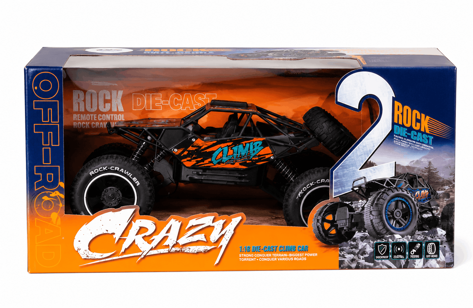Crazy Rock Crawler RC Off-Road Car
