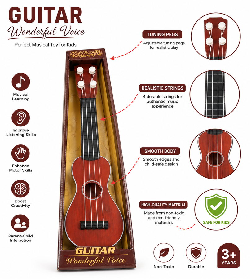 Guitar Wonderful Voice Kids Acoustic Toy Guitar