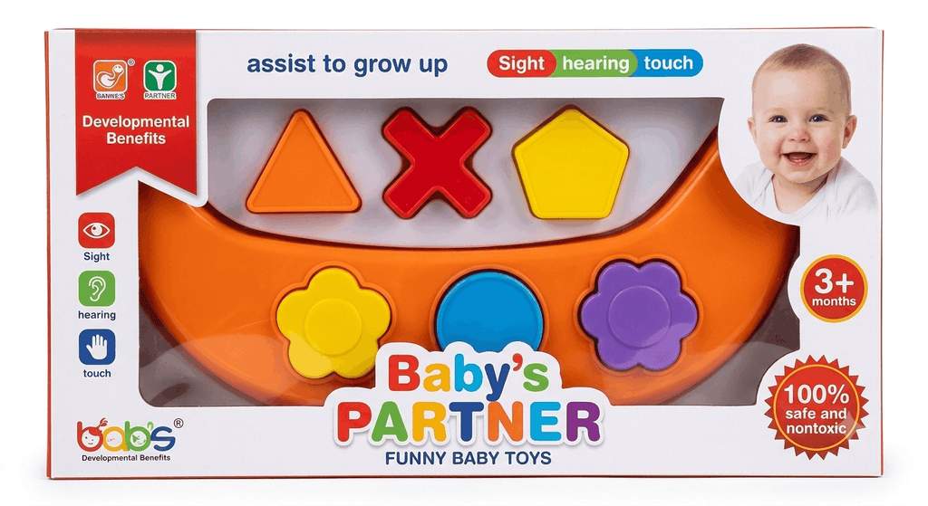 Baby’s Partner Magical Sensory Shape Sorting Activity Toy for Kids