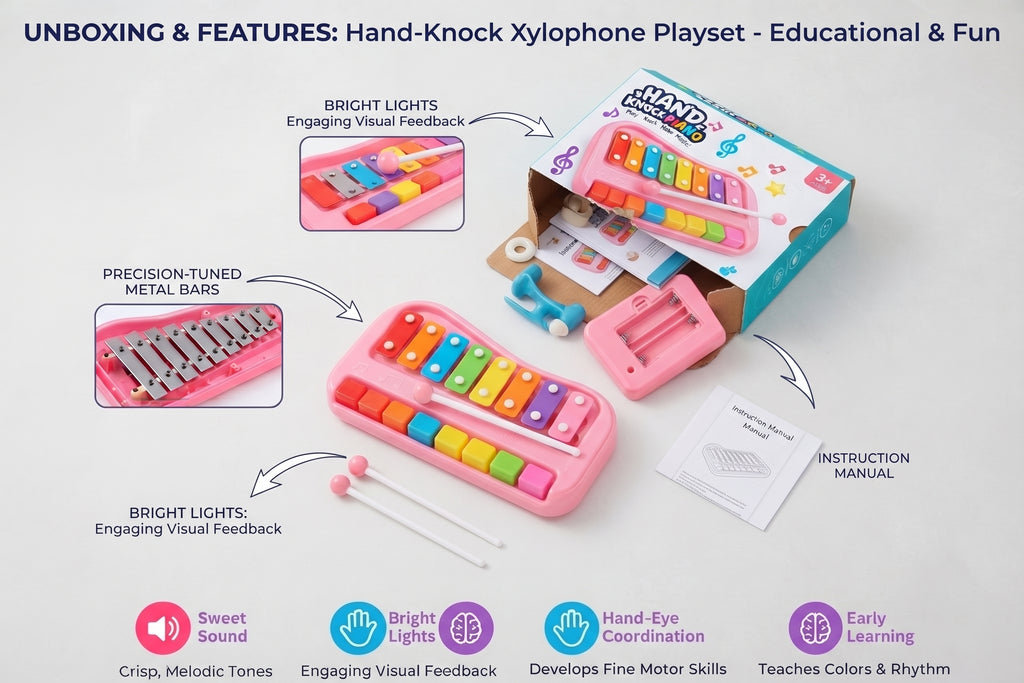 Kids Hand-Knock Xylophone & Piano