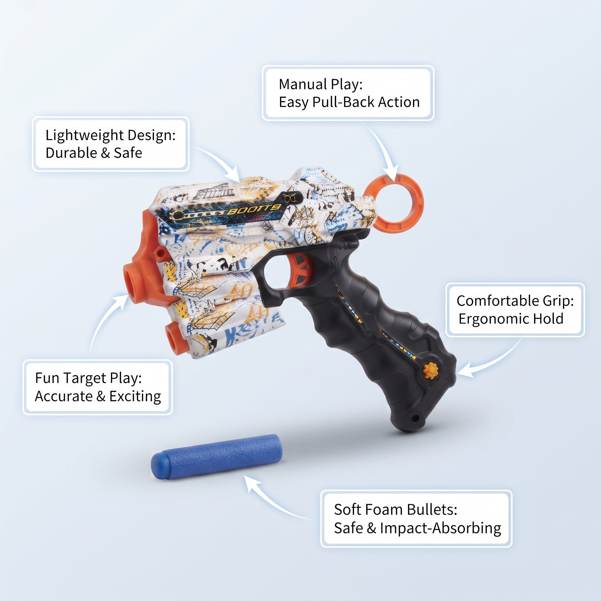 Soft Bullet Attack Toy Blaster Gun Set