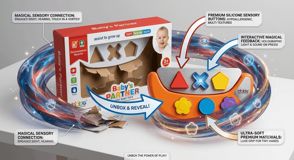 Baby’s Partner Magical Sensory Shape Sorting Activity Toy for Kids