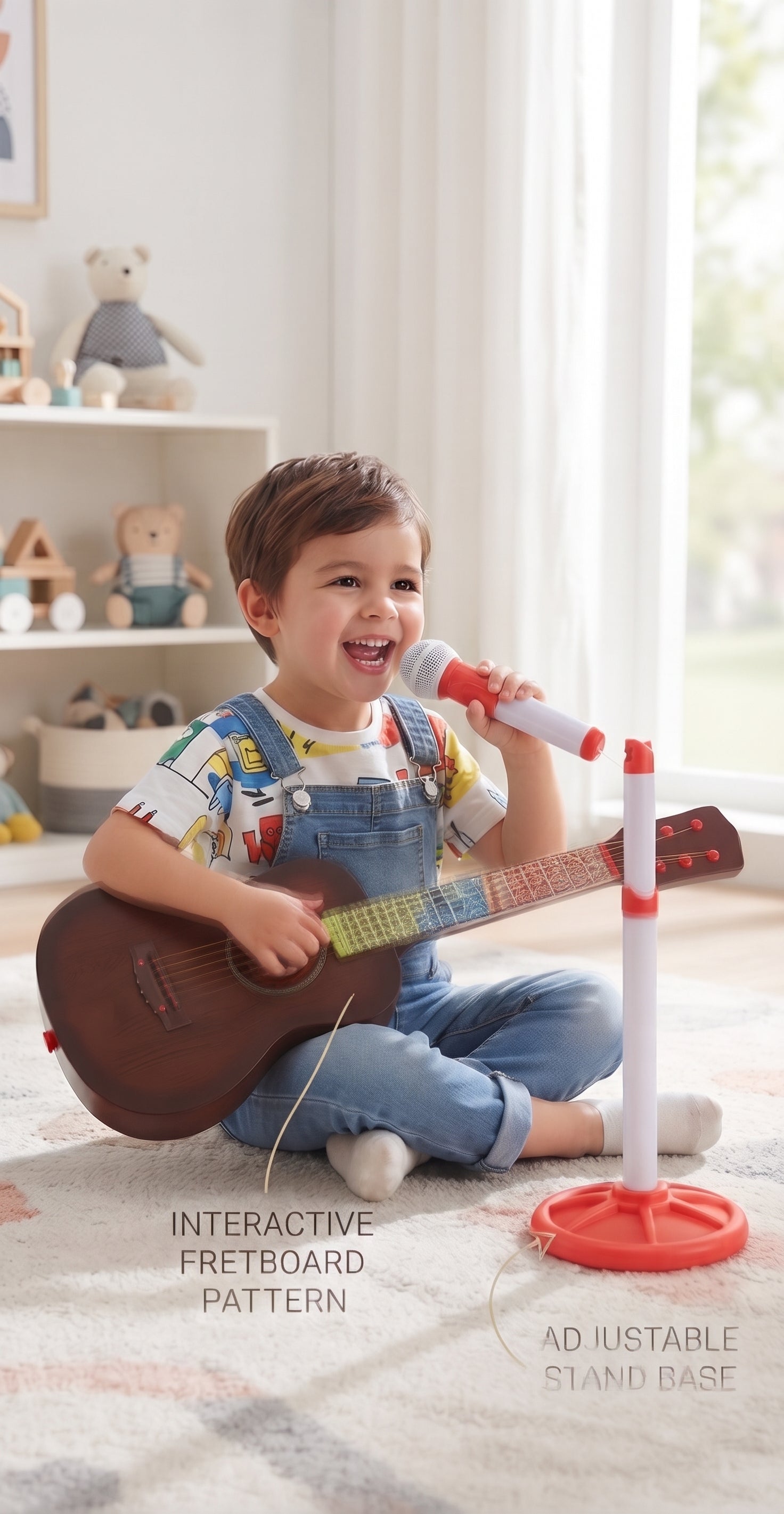 Kids Musical Guitar and Microphone Set