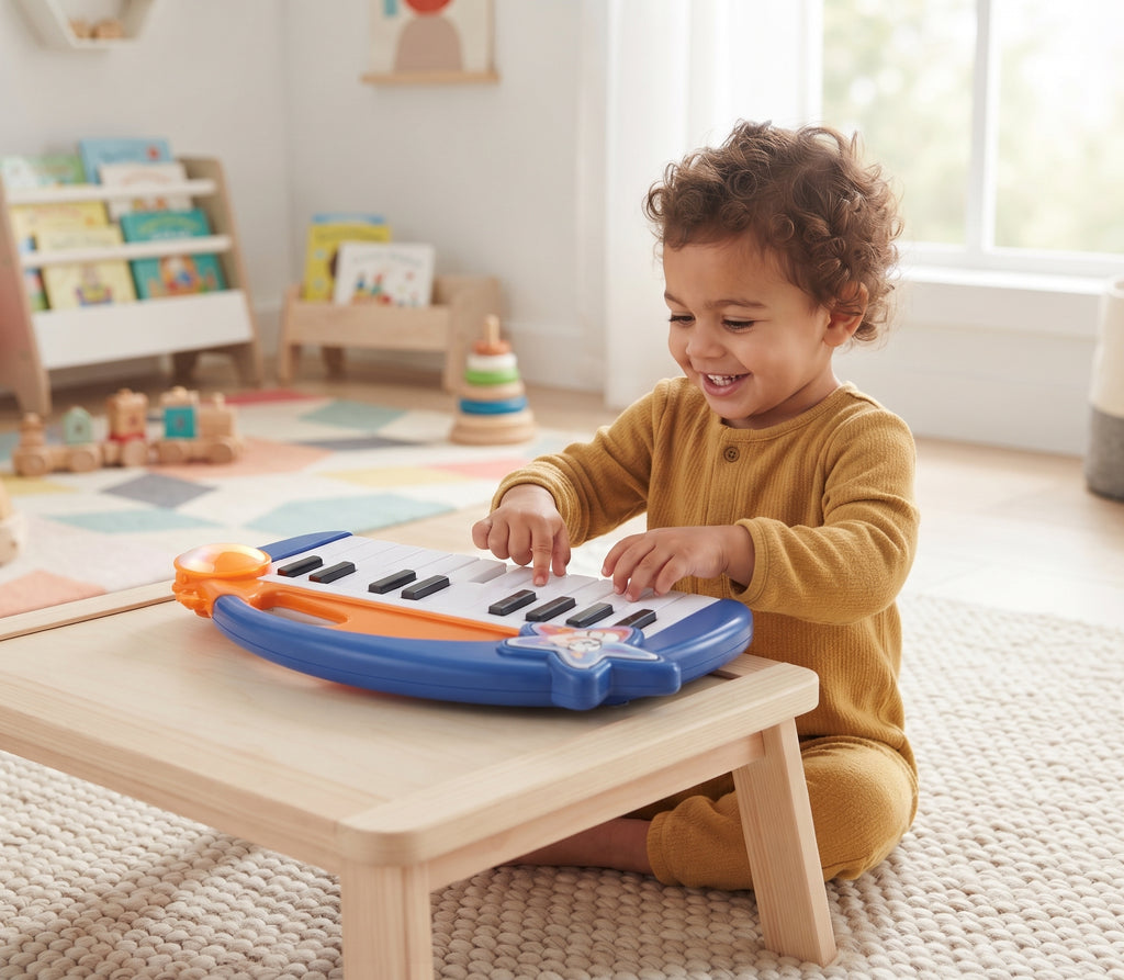 Electronic Piano Musical Toy With Double Keyboard