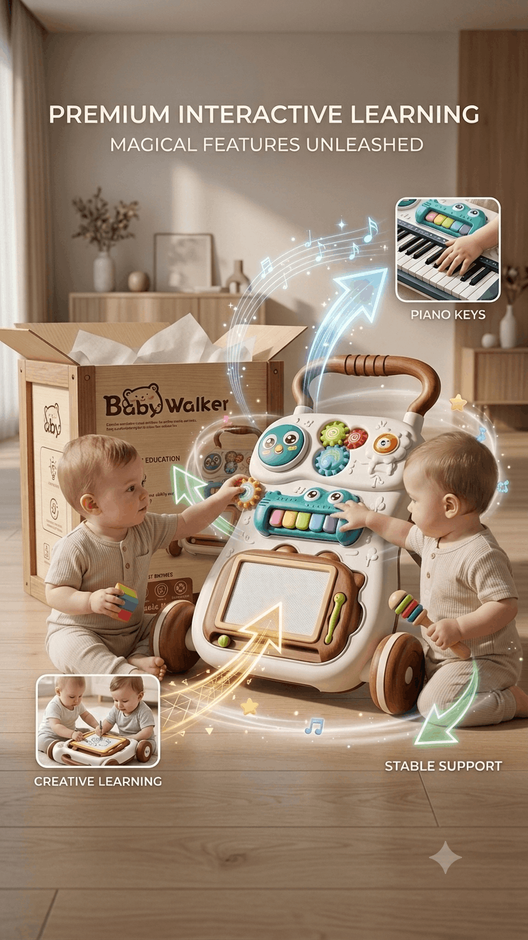 Baby Music Walker 3-in-1 Musical Activity